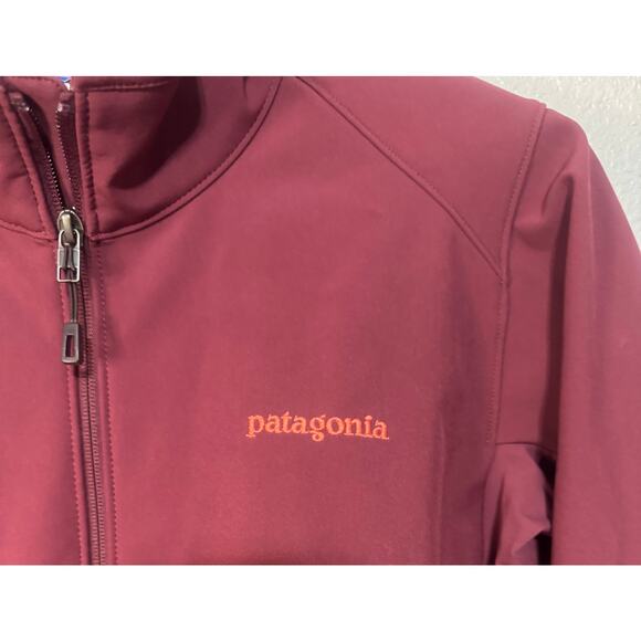 Patagonia Polartec Womens Large Jacket Red Light Coat Hardshell Outdoor Zip Up - Picture 5 of 13